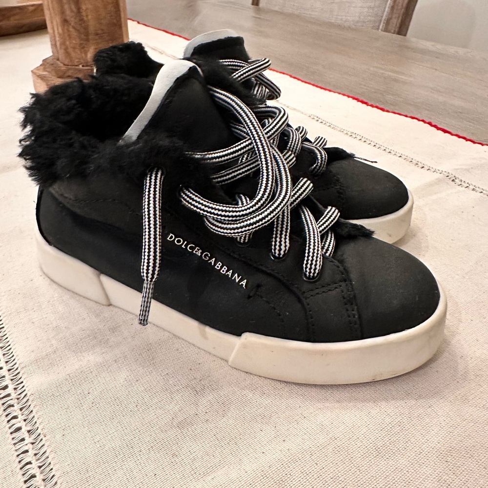 Dolce & Gabbana Black and White Sneakers
